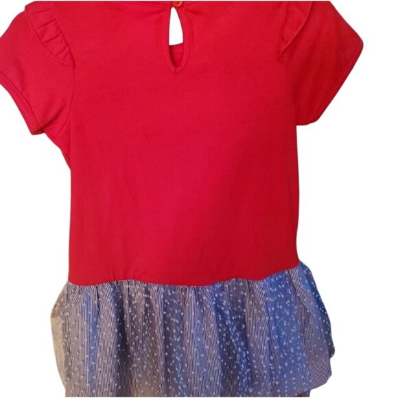 Rare Editions Americana Pineapple Capri Set 2T Red White & Blue Outfit For Girls - Picture 5 of 12
